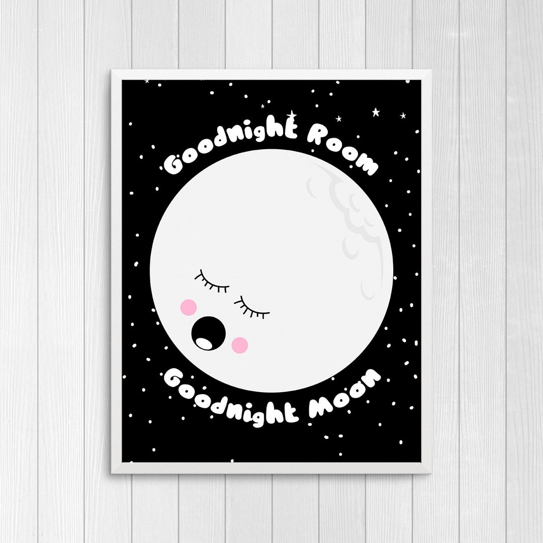 Printable Art, Goodnight Moon, Nursery Wall Decor, Kids Print Art, Nursery Room Decor, Baby Gift