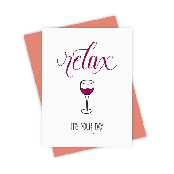Detendez Vous Carte De Vœux Joyeux Anniversaire Carte De Etsy Detendez Vous Carte De Vœux Joyeux Anniversaire Carte De Etsy