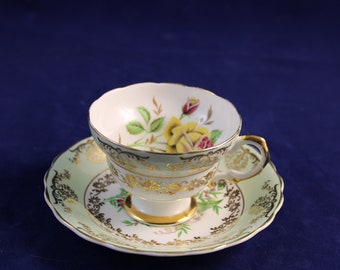 Vintage Consort Fine Bone China Tea Cup And Saucer