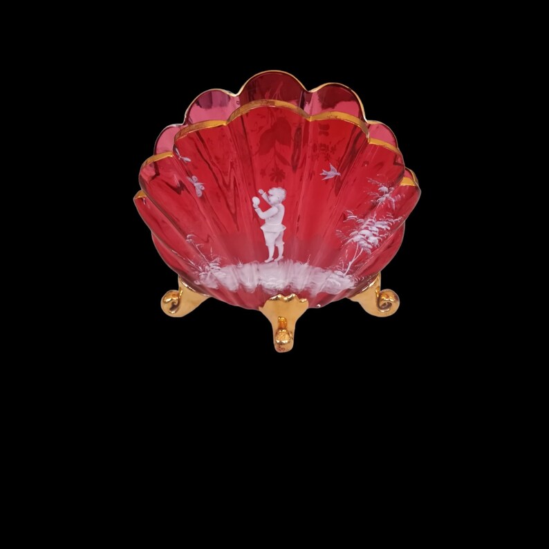 Mary Gregory Cranberry Vase Ruby Glass Vase - Etsy