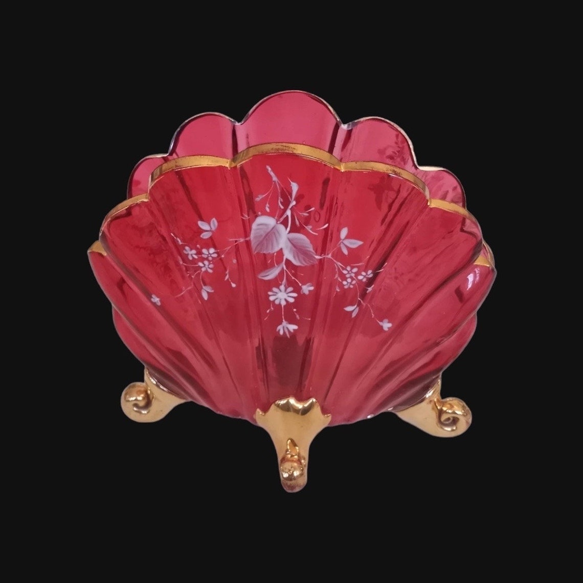 Mary Gregory Cranberry Vase Ruby Glass Vase - Etsy