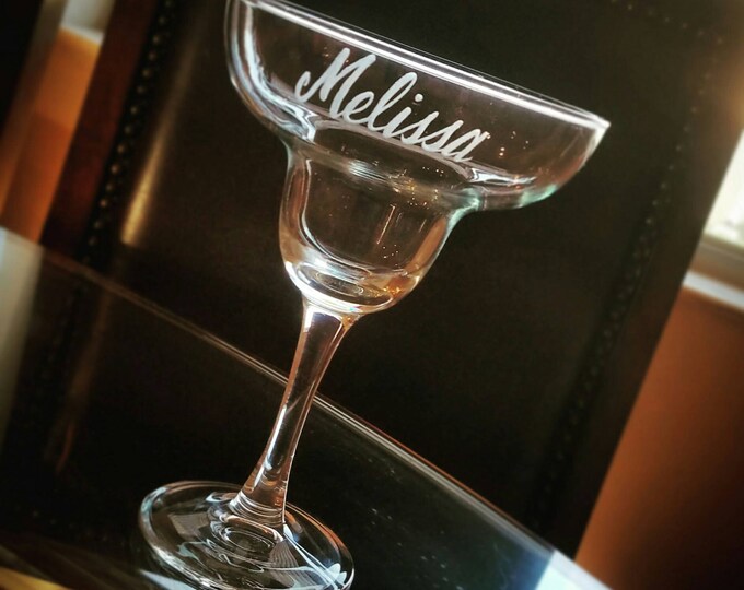 Hand Engraved Personalized Margarita Glass Etsy