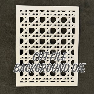 A2 Die- Rotin Layered Background Die SVG- Layering Die Cut- Cardmaking Die- Cut File Die Cut- Die