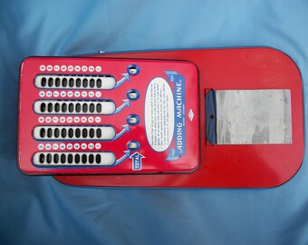 Tin Toy Adding Machine Wolverine Mfg. Co.