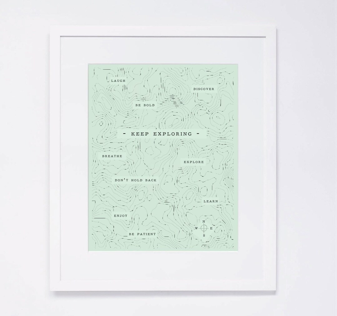 Keep Exploring color/portrait Art Print Etsy