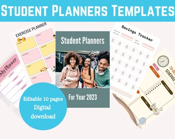 Student Academic Planner, school planner,homework tracker,class planner,homework planner, student planner 2023,study planner
