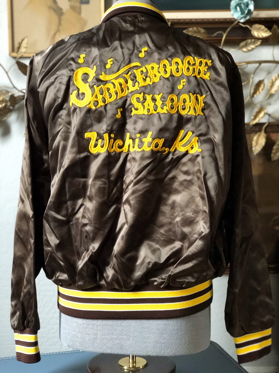 Vintage Satin Saddle Boogie Saloon Jacket - Etsy