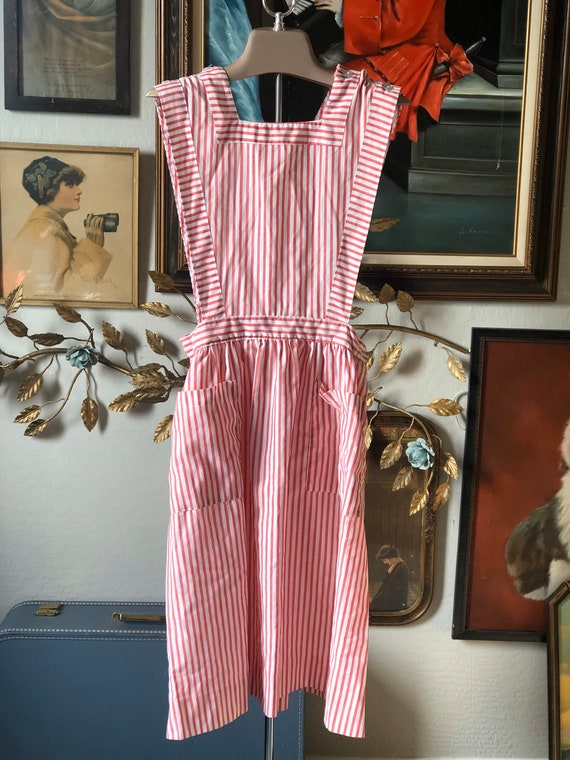 Vintage 50s Candy Striper Pinafore