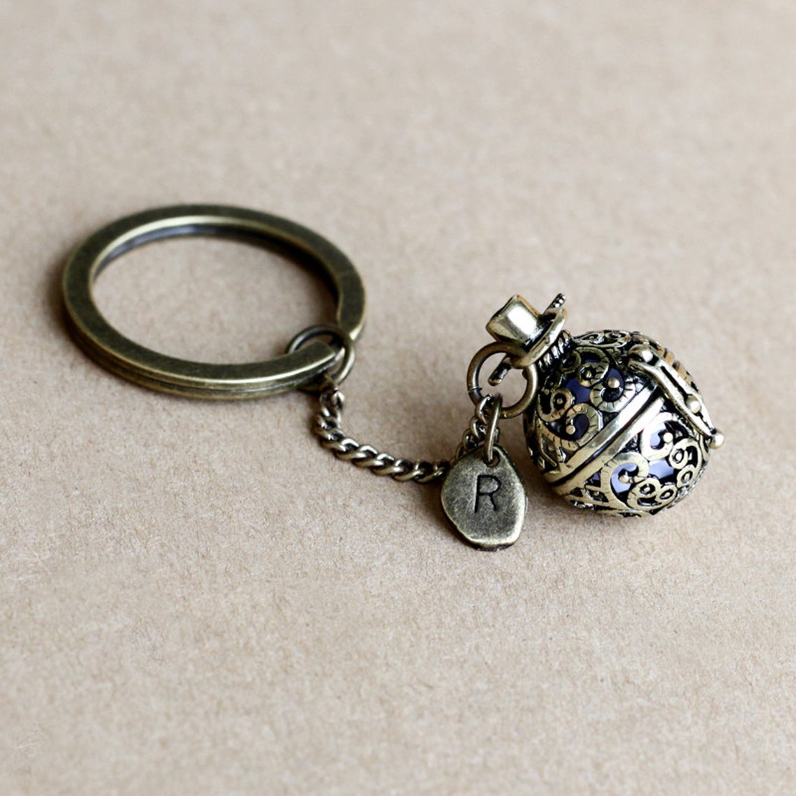 Secret Message Keychain boyfriends Gift antique brass Etsy