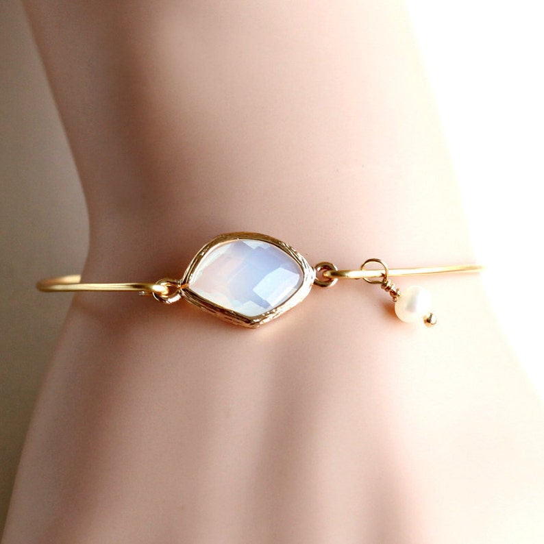 Birth Stones Bangle Bracelet wedding jewelry 14K Gold Plated Friendship bracelet Gemstones bracelet Bridesmaids Bracelet Gift