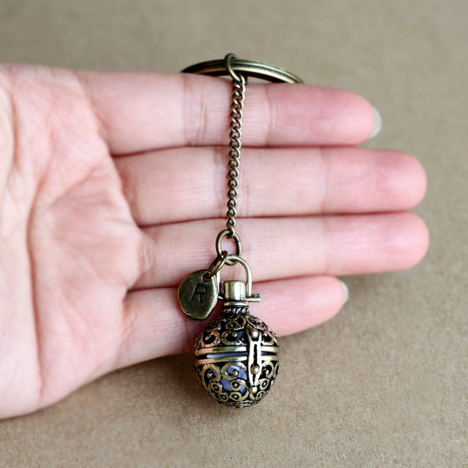 Secret Message Keychain boyfriends Gift antique brass Etsy