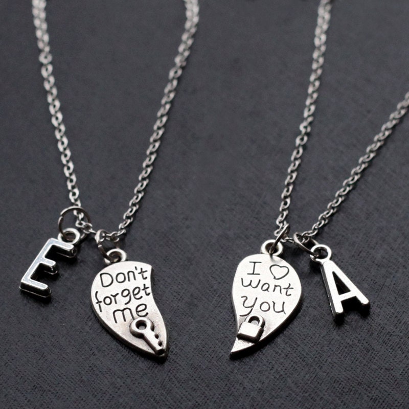 Son et son collier copain copine cadeau de Saint Valentin ...