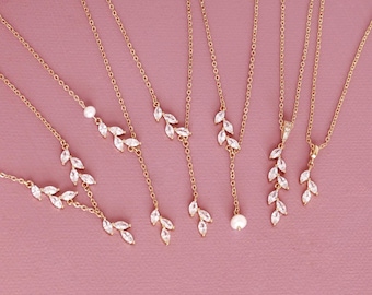 Bridesmaids Necklace Gifts, adjustable Best friend Necklace Gifts proposal, flower girl sister in law Necklace, include gift card and box