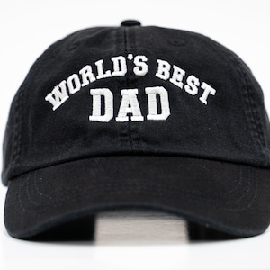 World&#39;s Best Dad Hat, World&#39;s Best Hat, World&#39;s Best Dad, Fathers Day Hat, Fathers Day Gift, Dad Hat, Custom Hat, Distressed Hat