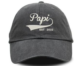 Papi Hat, Dad Hat, Fathers Day Hat, Dad Hat Embroidered, Fathers Day Gift, Embroidered Hat, Personalized Hat, Custom Hat, Custom Text Hat