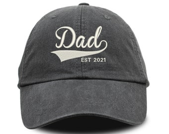 Cadeau de la première fête des pères, chapeau de la fête des pères, chapeau de papa brodé, chapeau de papa personnalisé