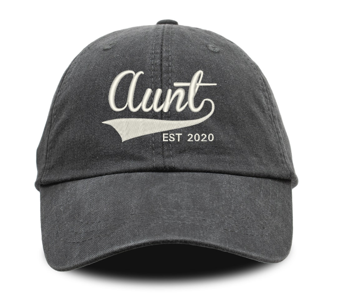 Aunt Hat, Aunt Est Hat, Aunt Gift, Embroidered Hat, Personalized Hat ...