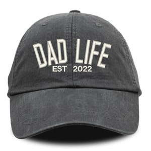Sombrero de papá, Sombrero Dad Life Est, Sombrero del Día del Padre, Sombrero de papá bordado, Regalo del Día del Padre, Sombrero bordado, Sombrero personalizado, Sombrero personalizado