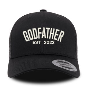 Godfather Hat, Godfather Est Hat, Godfather Gift, Godfather Baptism Gift, Baptism Gift