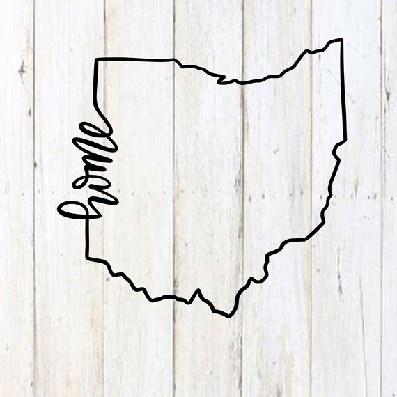 Download Ohio Home Outline SVG file Ohio Outline SVG design Ohio | Etsy