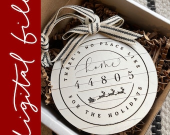 Shiplap Home for the Holidays Ornament SVG file