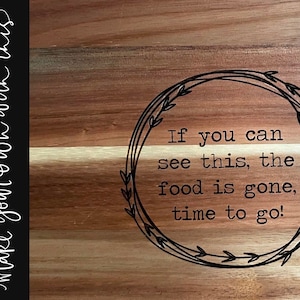Charcuterie SVG file Food is gone, time to go svg