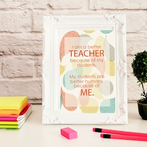 Back To School Teacher Affirmation Quote Gift
