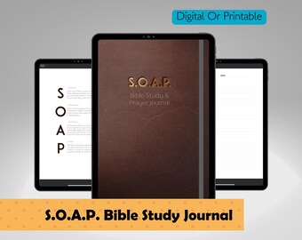 SOAP Bibelstudien- & Gebetsjournal: Digitales Journal oder druckbare PDFs