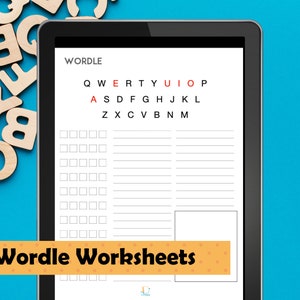 WORDLE Worksheet PDF / Printable Etsy WORDLE Worksheet PDF / Printable Etsy