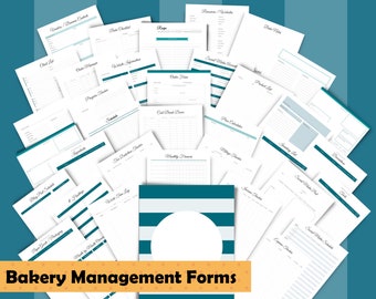Bakery Management Forms - Printable PDFs