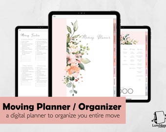 Digital Moving Planner | Moving House Organizer |  Checklists, Organize Your Home Move, Instant Download