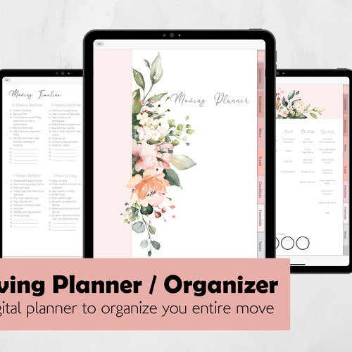 Digital Moving Planner Moving House Organizer Checklists Etsy