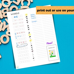 WORDLE Worksheet PDF / Printable Etsy WORDLE Worksheet PDF / Printable Etsy