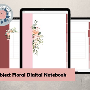 Floral Digital Notebook