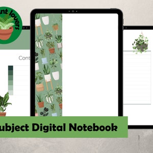 Cuaderno digital para amantes de las plantas