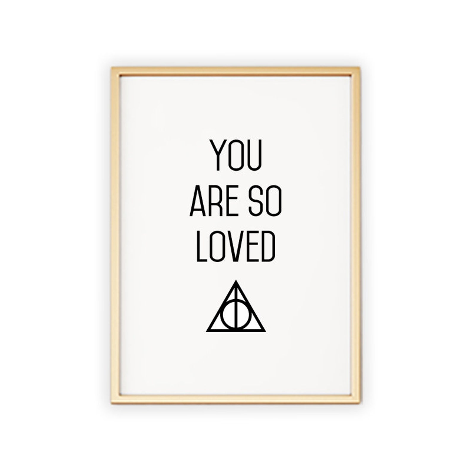 You Are So Loved Harry Potter Always Deathly Hallows Symbol Etsy