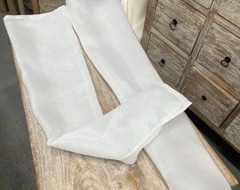 Manches de mariage minimalistes, gants en organza détachables, manches longues superposées en ivoire blanc cassé pour robe de mariée / NOUVEAU 2023