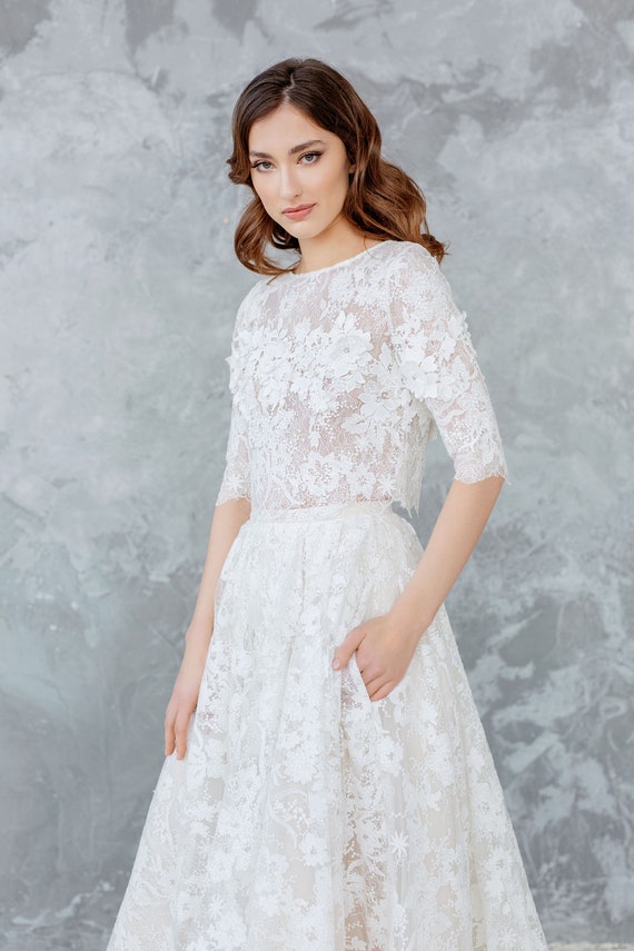 ivory top for wedding
