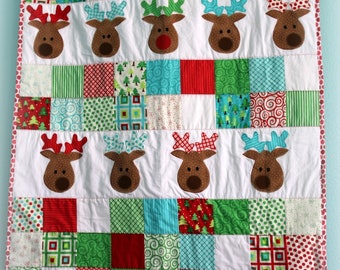 Reindeer Games PDF Quilt Pattern  {Christmas} {Reindeer}