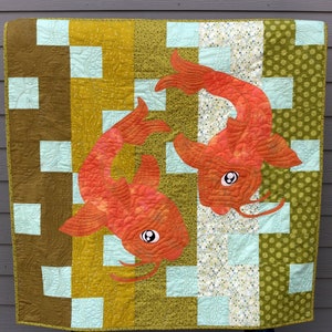 Carla's Koi Pond Quilt Pattern PDF KOI image 1