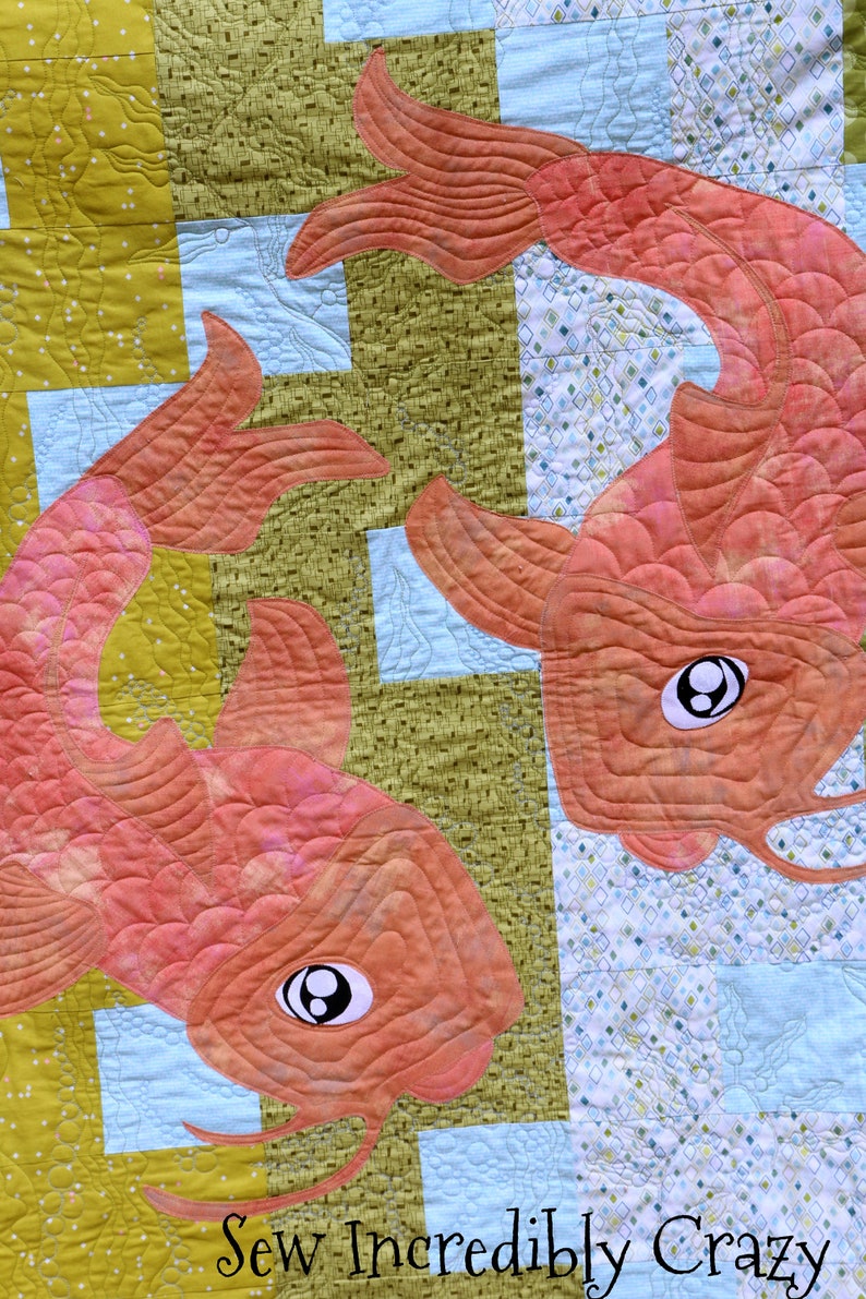 Carla's Koi Pond Quilt Pattern PDF KOI image 3