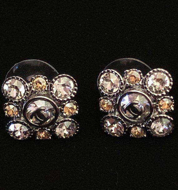 vintage chanel baroque crystal earrings Ohrrigen
