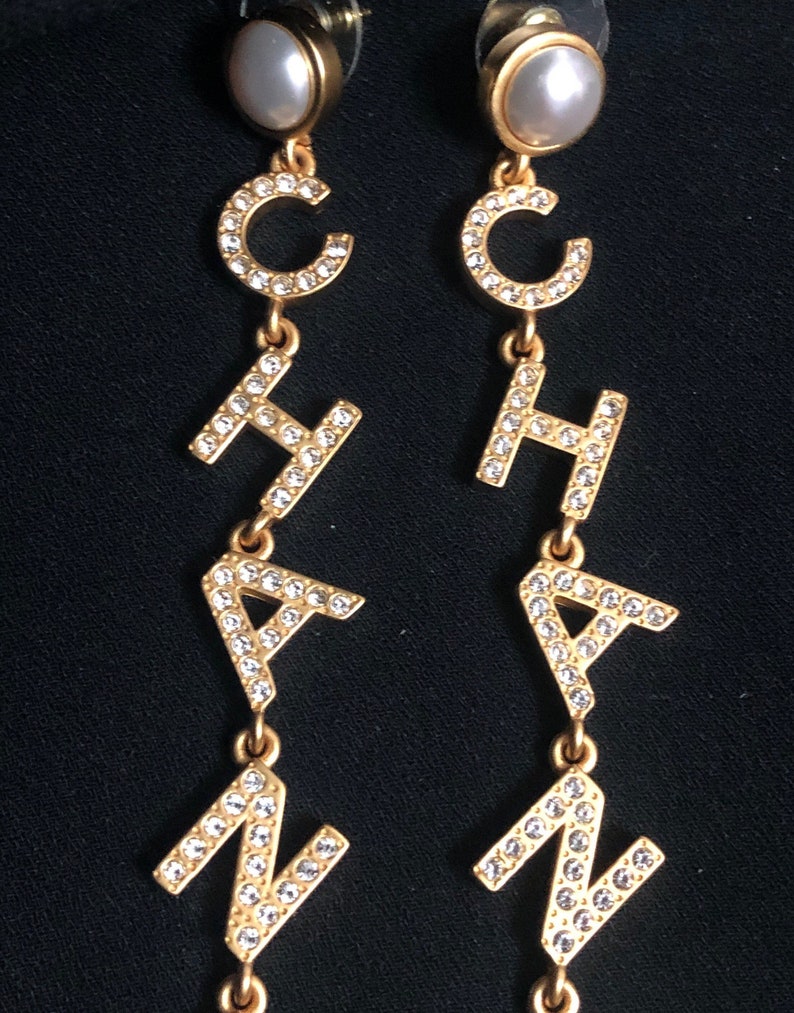 chanel letter earrings price