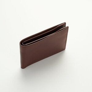 Cartera de Cuero Curtido Vegetal Cosida a Mano - 6 Bolsillos
