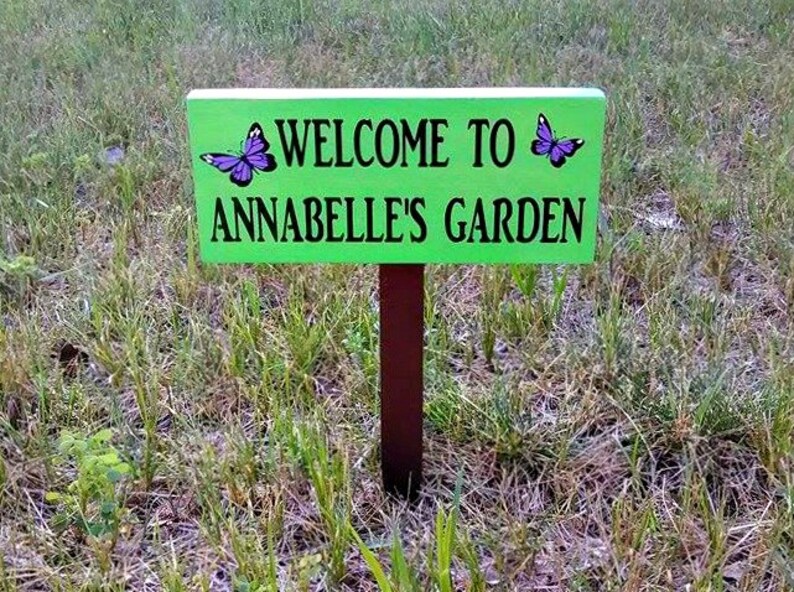Personalized Sign Custom Garden Sign Custom Outdoor Sign Etsy