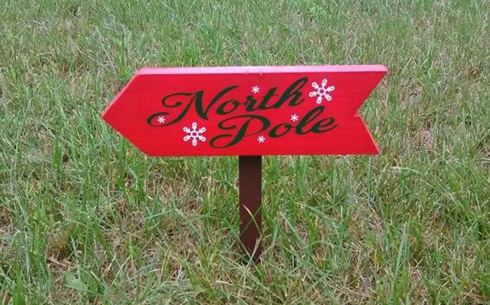 Outdoor Arrow Sign North Pole Sign Santas Holiday Etsy