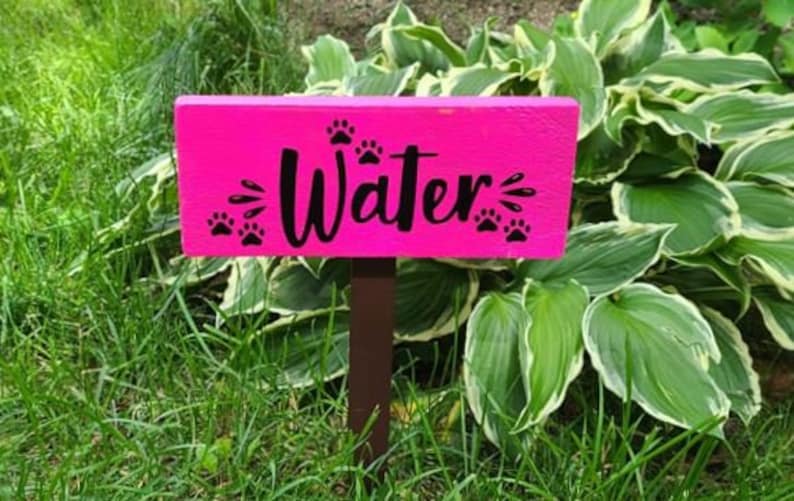 Dog Watering Station Dog Park Custom Dog Sign Outdoor Wood Etsy