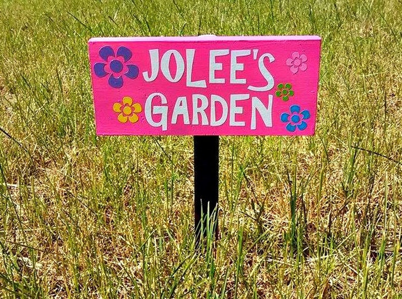 Custom Kids Garden Sign Kids Garden Sign Childrens Garden - Etsy