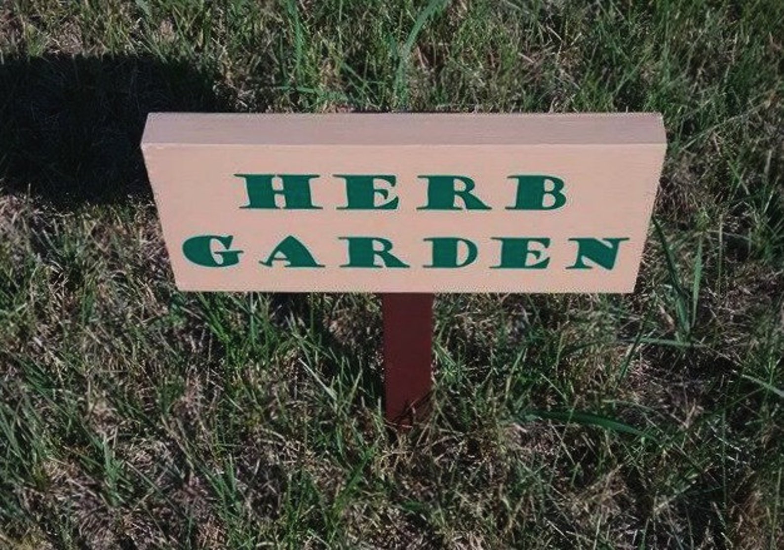 Herb Garden Sign Herb Garden Marker Custom Garden Sign Wood Etsy