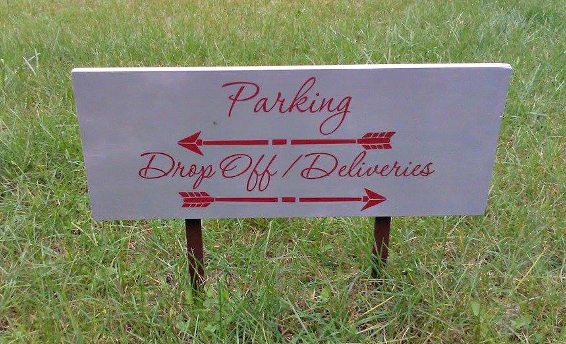Custom Parking Sign Business Signs Large Outdoor Sign Drop Etsy UK